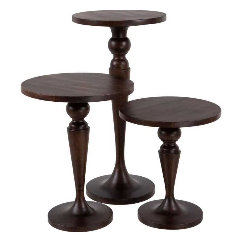 Table d'appoint Marron Bois de manguier 45 x 45 x 52 cm