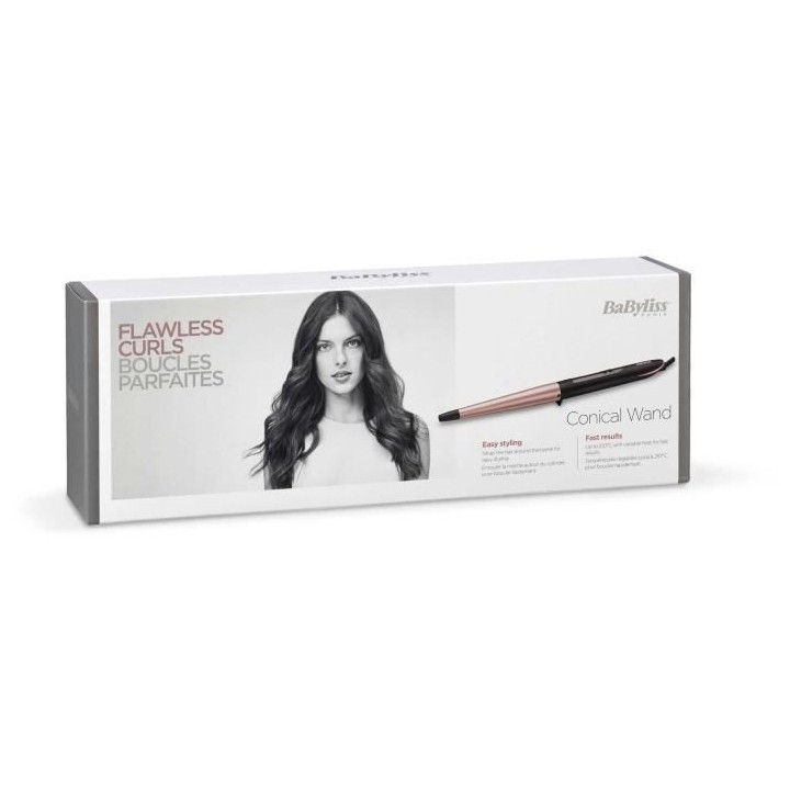 BaByliss - C454E - Boucleur Conical Wand en quartz céramique