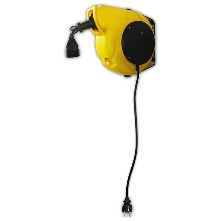 Enrouleur éléctrique mural ZENITECH 11m + 2m - câble HO5VVF - 3G1mm