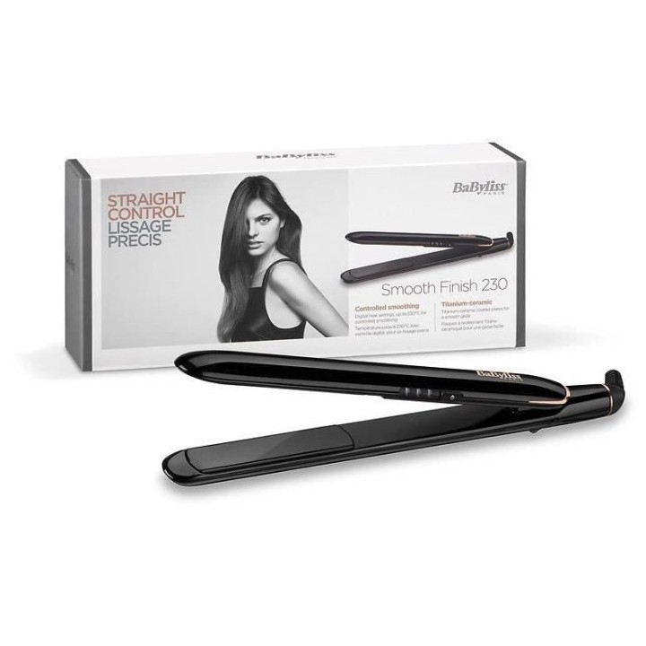 BABYLISS ST250E - Lisseur Smooth Finish 230 - 3 températures digitale