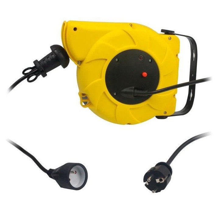 Enrouleur éléctrique mural ZENITECH 11m + 2m - câble HO5VVF - 3G1mm