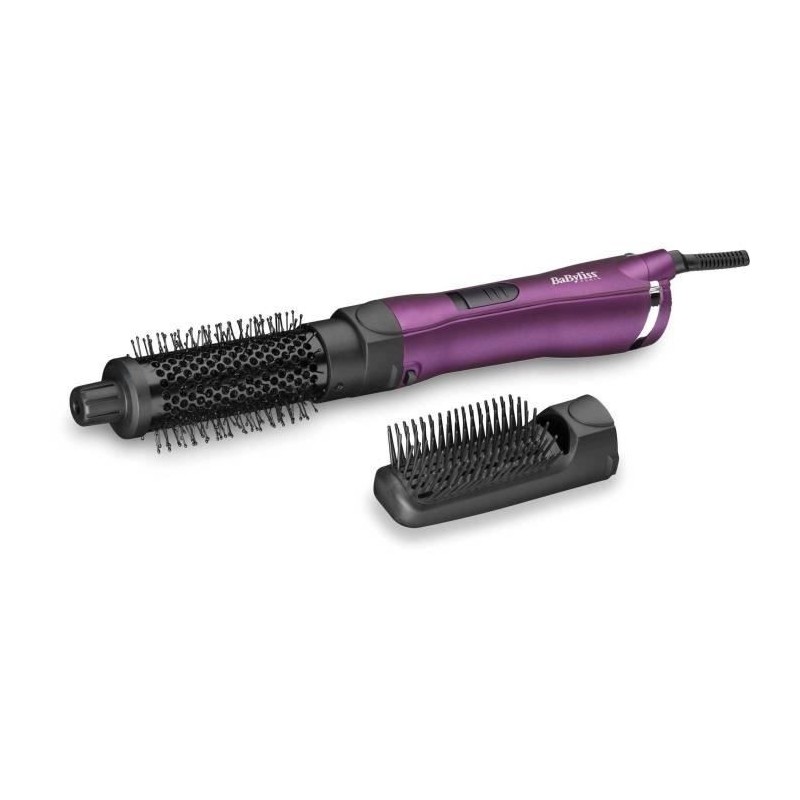 BABYLISS - AS83PE - Brosse soufflante Velvet Orchid pour une mise en forme et un lissage naturel