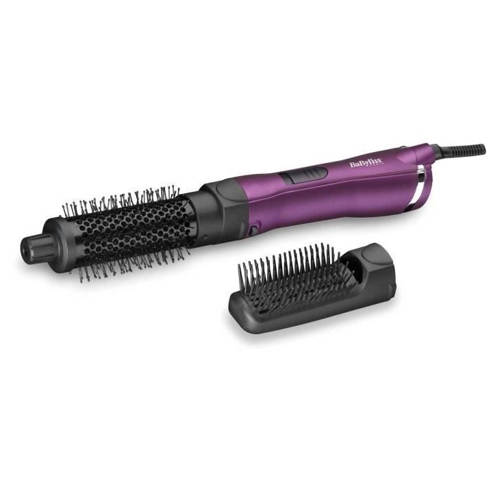 BABYLISS - AS83PE - Brosse soufflante Velvet Orchid pour une mise en f