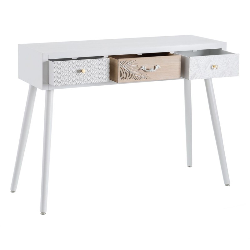 Bureau MISS DAISY 107 x 40 x 78 cm Naturel Bois de pin Blanc