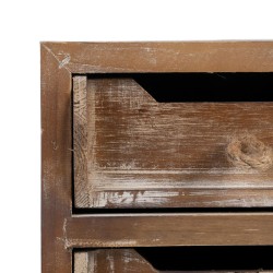 Meuble d'Entrée avec Tiroirs NATURE 80 x 36 x 90 cm Bois d'épicéa Bois MDF