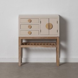 Meuble d'Entrée avec Tiroirs MIZUCHI 63 x 26 x 78 cm Bois Taupe DMF