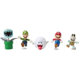 Pack de 5 Figurines - JAKKS PACIFIC - Super Mario Bros : Mario Boo! -