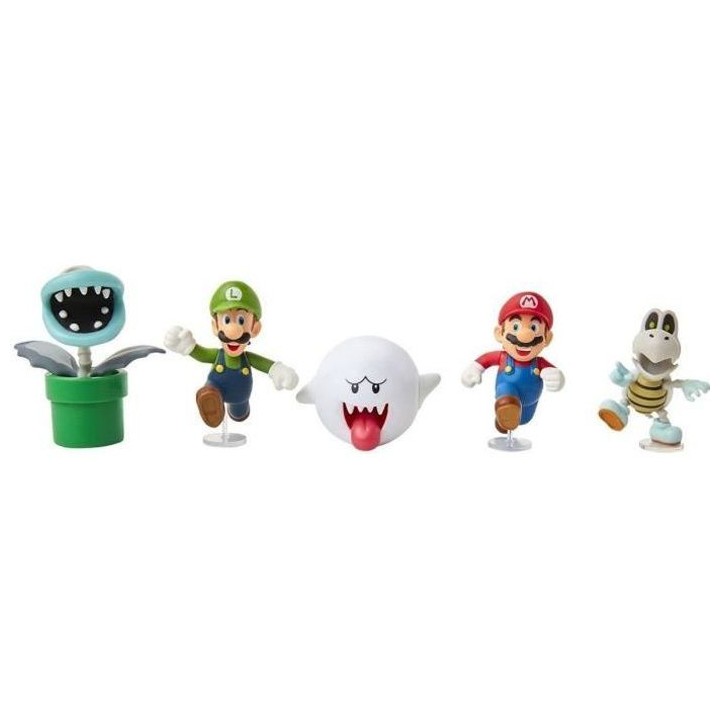 Pack de 5 Figurines - JAKKS PACIFIC - Super Mario Bros : Mario Boo! -