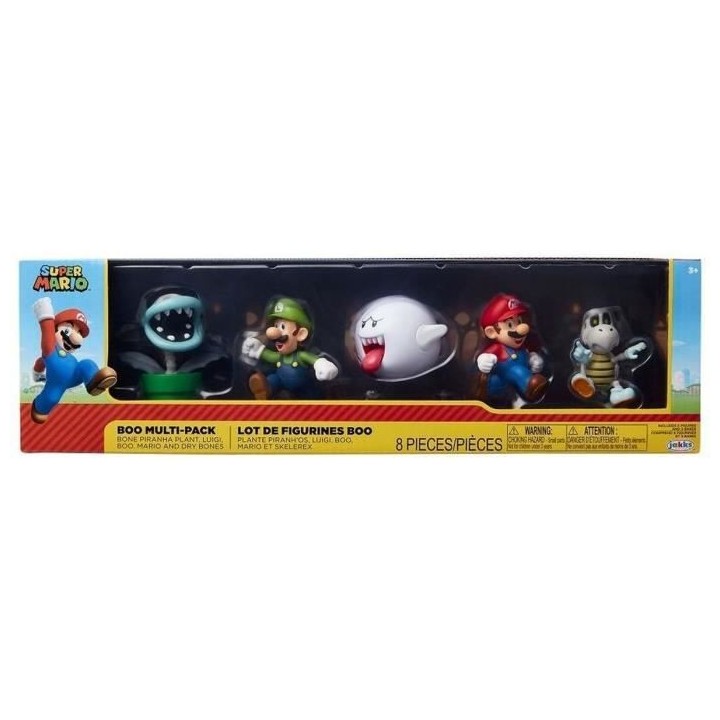 Pack de 5 Figurines - JAKKS PACIFIC - Super Mario Bros : Mario Boo! -