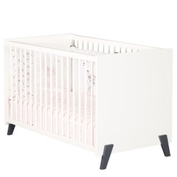 Babyprice - JOY GRIS - Lit Bébé 120 x 60