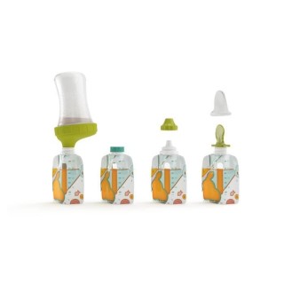 BABYMOOV Starter Kit Foodii™ avec Gourdes Réutilisables Bébé et E