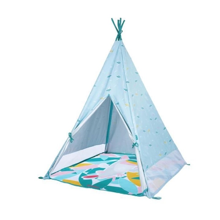 Badabulle Tipi Jungle pour Enfant Anti-UV FPS 50+ Matelas Waterproof E