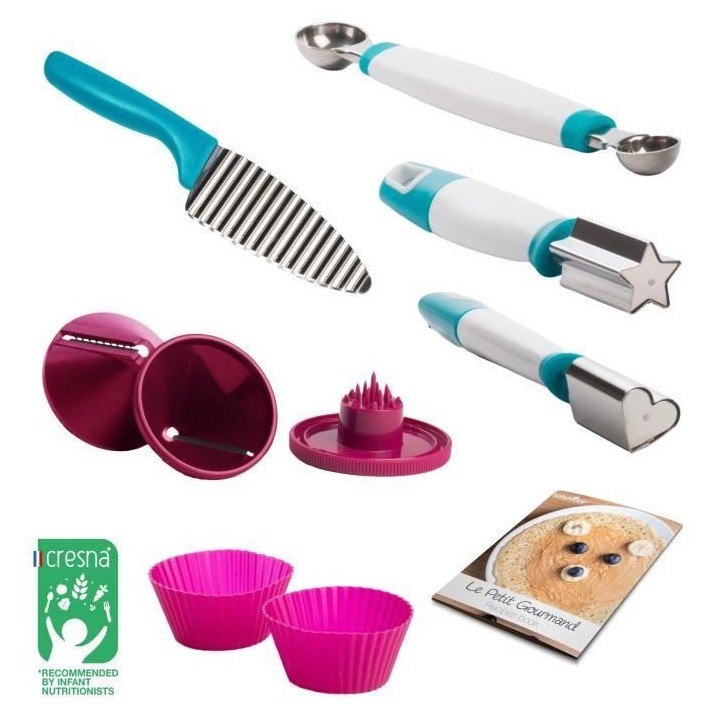 BABYMOOV Kit de Préparation Culinaire Petit Gourmand + Livret de Rece