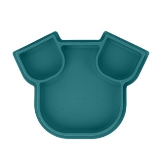 Babymoov Assiette silicone compartimentée ISY PLATE Chien bleu