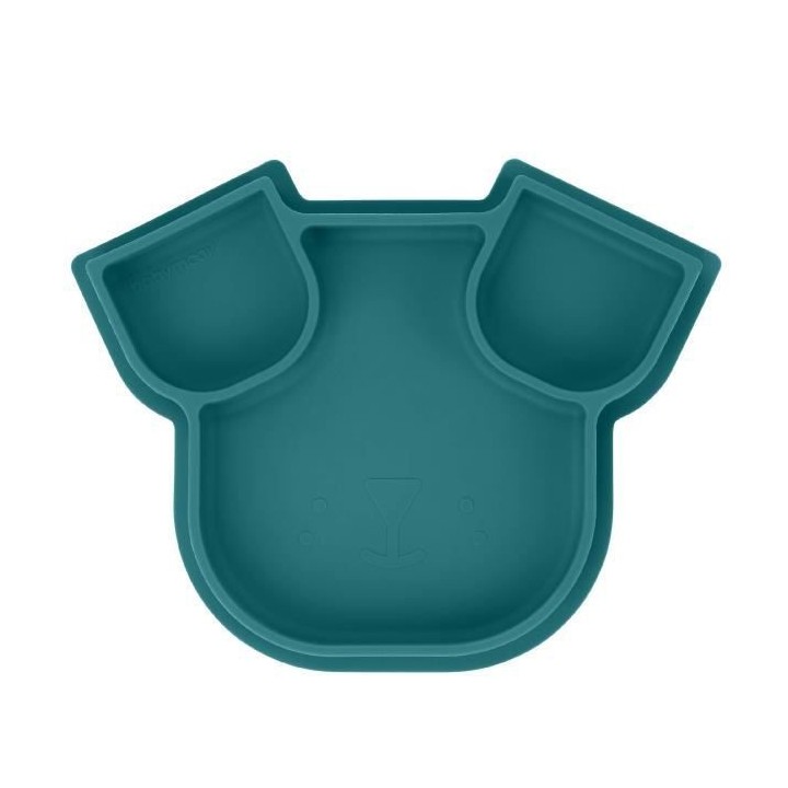 Babymoov Assiette silicone compartimentée ISY PLATE Chien bleu