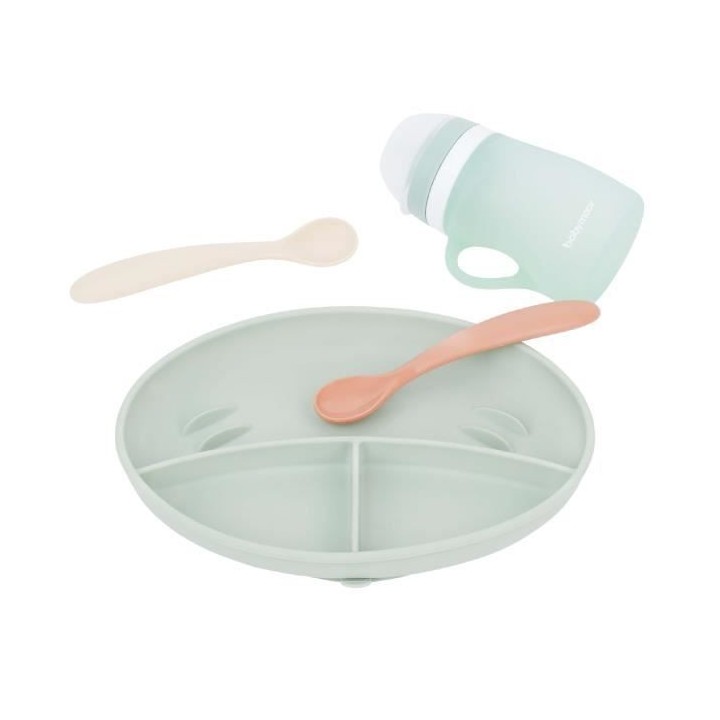 Babymoov Coffret repas GROW'ISY, 24-36 mois, Contient 1 gourde, 2 cuil