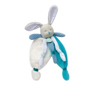 BABY NAT' Poupi et poussieres d'étoiles - Doudou lapin bleu poupi