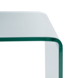 Table d'appoint 50 x 45 x 33 cm Transparent (2 Unités)