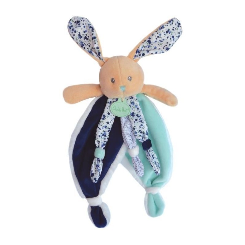 BABY NAT' Poupi et poussieres d'étoiles - Doudou lapin POUPI marine 29 cm