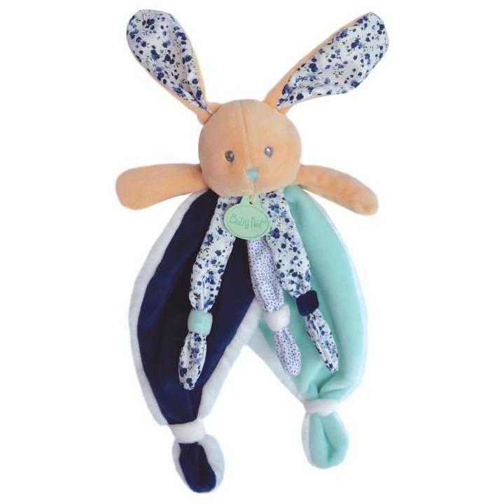 BABY NAT' Poupi et poussieres d'étoiles - Doudou lapin POUPI marine 2
