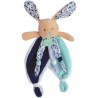 BABY NAT' Poupi et poussieres d'étoiles - Doudou lapin POUPI marine 29 cm