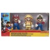 Pack de 3 Figurines - JAKKS PACIFIC - Super Mario Bros : Mario - 10 cm