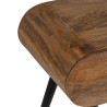 Table d'appoint LIVU 46 x 35,5 x 57,5 cm Naturel Noir Bois Fer