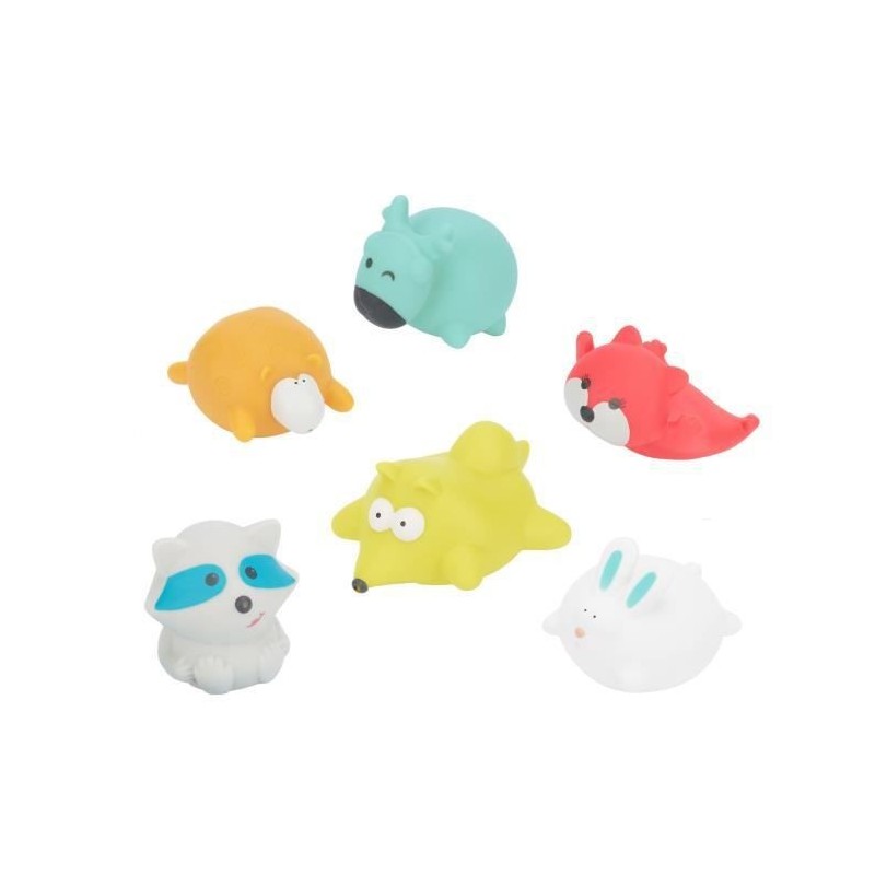 Badabulle Jouets de bain Rigolos Splash Montagne, 6 pieces