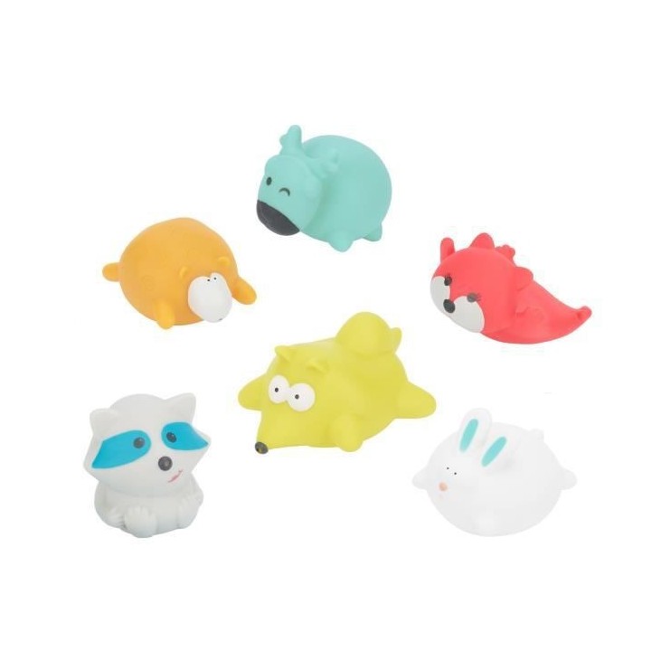 Badabulle Jouets de bain Rigolos Splash Montagne, 6 pieces