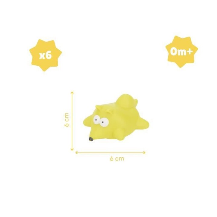 Badabulle Jouets de bain Rigolos Splash Montagne, 6 pieces