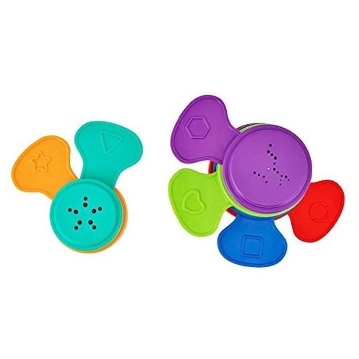 Badabulle Jouet de bain Fleur pour le bain et la plage, 6 pieces