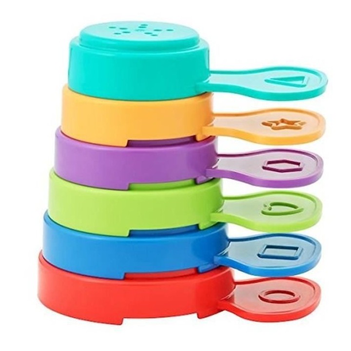 Badabulle Jouet de bain Fleur pour le bain et la plage, 6 pieces