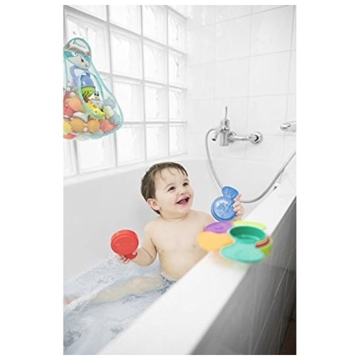 Badabulle Jouet de bain Fleur pour le bain et la plage, 6 pieces