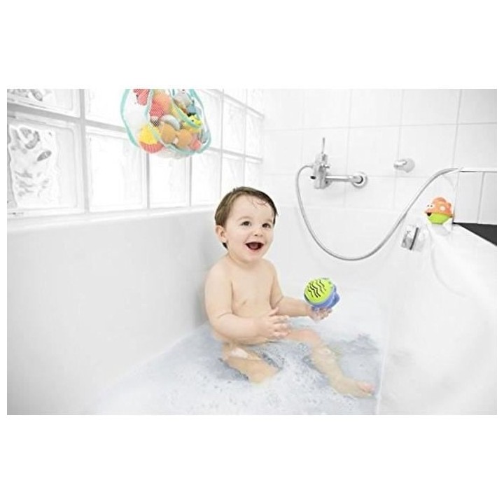 Badabulle Jouets de bain Rigolo Catch, 3 jouets dont 1 gicleur