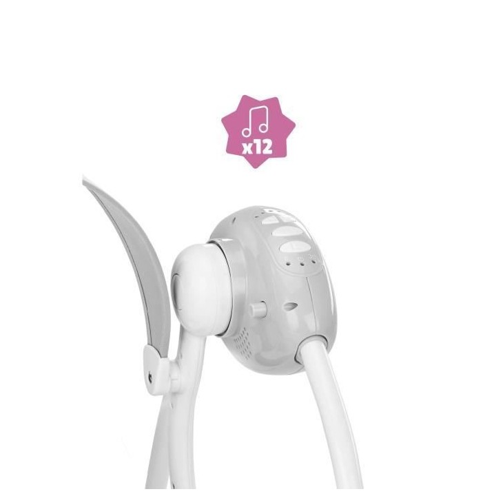 BADABULLE Balancelle électrique Confort Candy, des la naissance