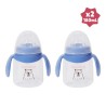 Badabulle Lot de 2 tasses anti-fuite avec anses ergonomiques, 180ml