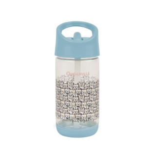 Badabulle Gourde a paille pour enfant 350ml, Anti-fuites, 12m+
