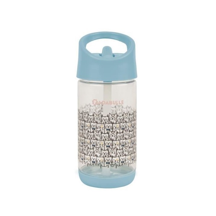 Badabulle Gourde a paille pour enfant 350ml, Anti-fuites, 12m+
