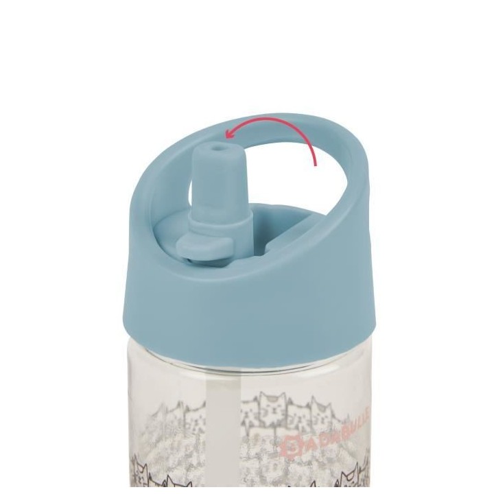 Badabulle Gourde a paille pour enfant 350ml, Anti-fuites, 12m+