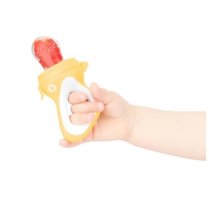 Badabulle Lot de 3 grignoteuses avec manche ergonomique, des 4 mois