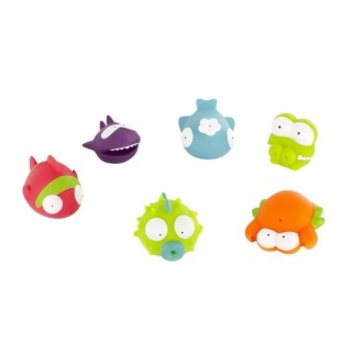 Badabulle Jouets de bain Rigolos Splash Océan, 6 pieces