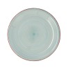 Assiette plate Quid Vita Aqua Turquoise Céramique Ø 27 cm (12 Unités)