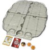 BAKUGAN - ARENE COMBAT BATTLE MATRIX SAISON 3 - 6060362 - Plateau de Jeu Luxe Sharktar doré Exclusif Avec Billes Bakugan et car