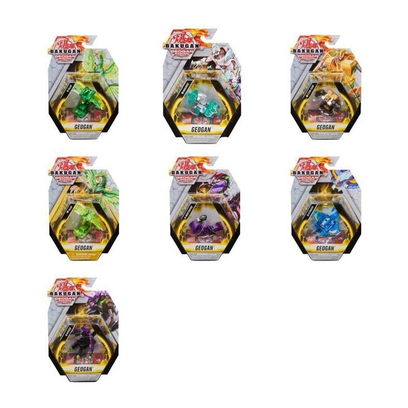 BAKUGAN GEOGAN RISING - PACK 1 GEOGAN SAISON 3 - 6059850 - Bille Bakugan Avec 2 BakuCores Et 3 Cartes Collection - Modele aléat