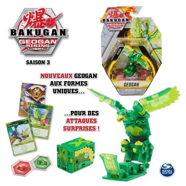 BAKUGAN GEOGAN RISING - PACK 1 GEOGAN SAISON 3 - 6059850 - Bille Bakug