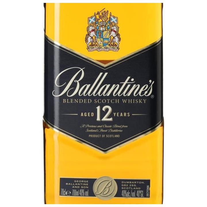 Ballantines - 12 ans - Whisky - 40,0% Vol. - 70cl
