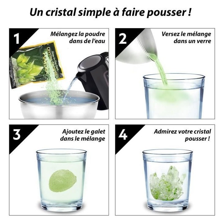 BANDAI National Geographic - Kit de Cristaux vert - A partir de 8 ans