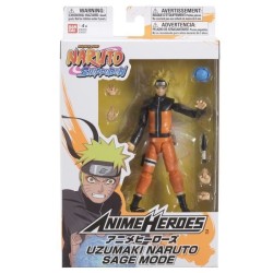 BANDAI Anime Heroes - Naruto Shippuden - Figurine Anime heroes 17 cm - Naruto Mode Hermite