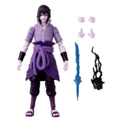 BANDAI Anime Heroes - Naruto Shippuden - Figurine Anime heroes 17 cm - Sasuke Uchiwa Rinnegan/Mangekyo Sharingan