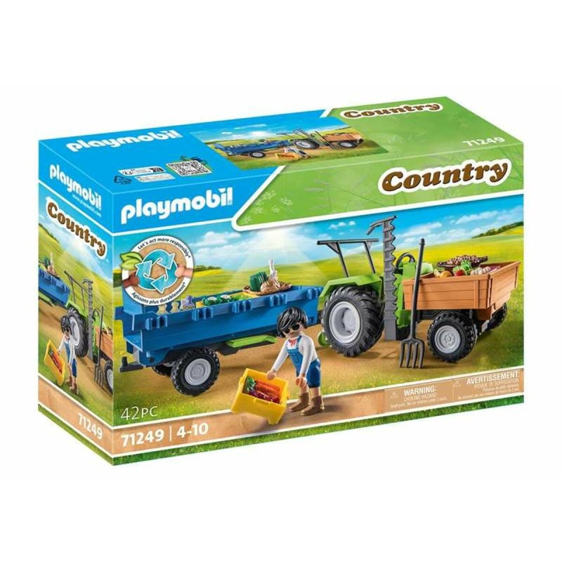 Playset Playmobil Country Tractor 42 Pièces